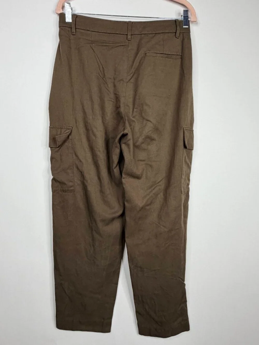 2/$30 Old Navy Extra High-Waisted Taylor Cargo Pants Reishi Brown Small #A3286